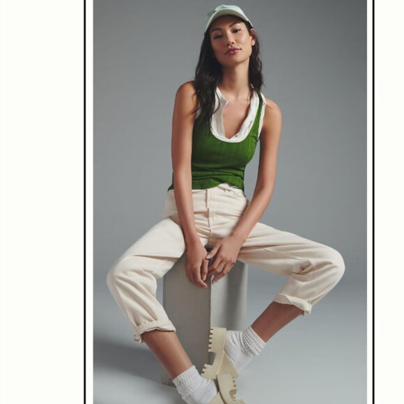 Brand New Pilcro Ribbed Racerback Tank - Picture 1 of 9